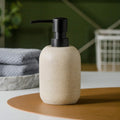 Soap Dispenser Beige,Hand Soap Lotion Dispenser for Bathroom Countertop,Soap Dispenser for Kitchen.
